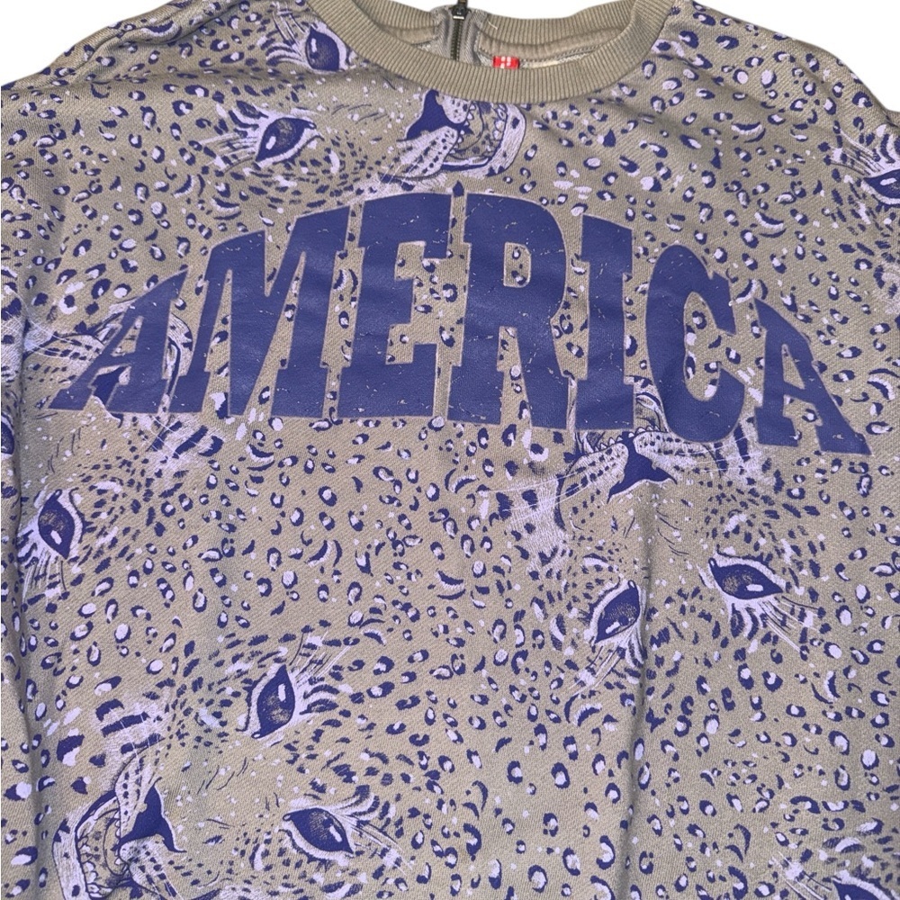 H&M Gray and Purple Graphic Sweater Dress - Picture 4 of 6